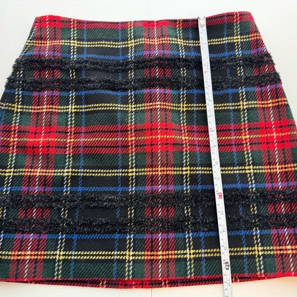 J. CREW WOMEN'S LUREX STEWART TARTAN MINI SKIRT - Picture 8 of 8